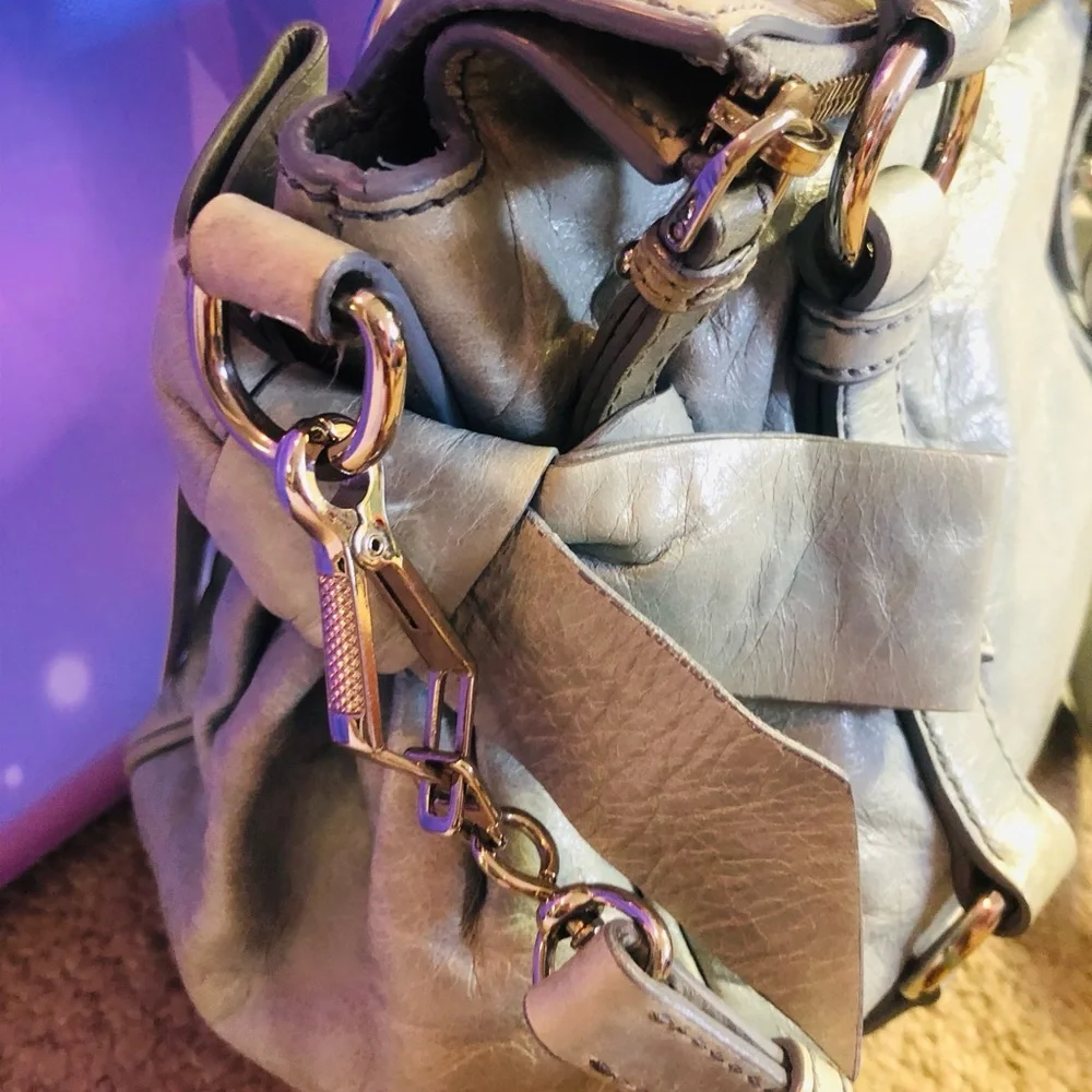 Miu Miu Blueish gray Leather Bag with silver Detail - Picture 5 of 13